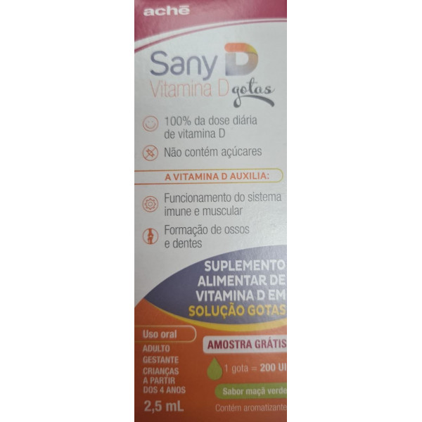 Sany - Vitamina D - Frasco 2,5ml